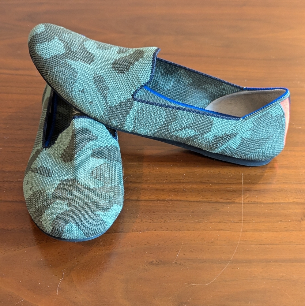 Rothy's Camo Print Slip Ons